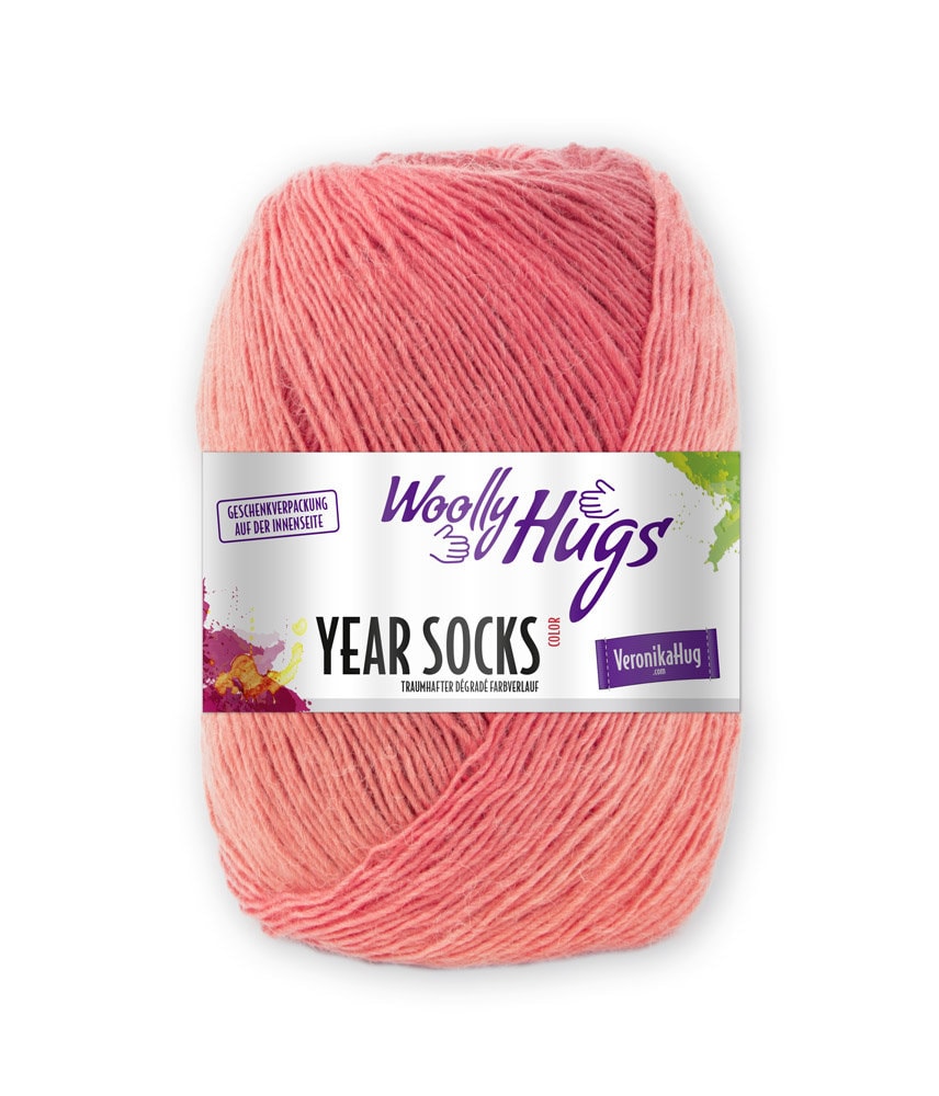 WOOLLY HUGS Year Socks 100g Degradé Schurwolle Farbverlaufsgarn Sockenwolle
