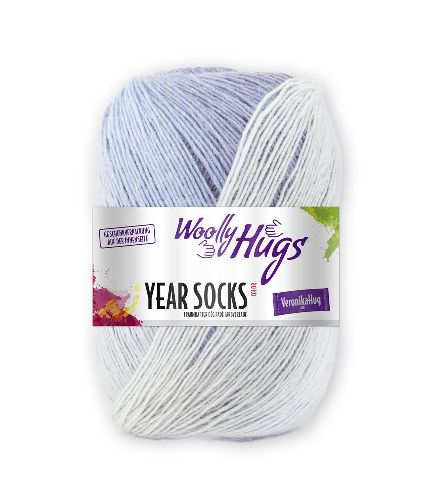 WOOLLY HUGS Year Socks 100g Degradé Schurwolle Farbverlaufsgarn Sockenwolle