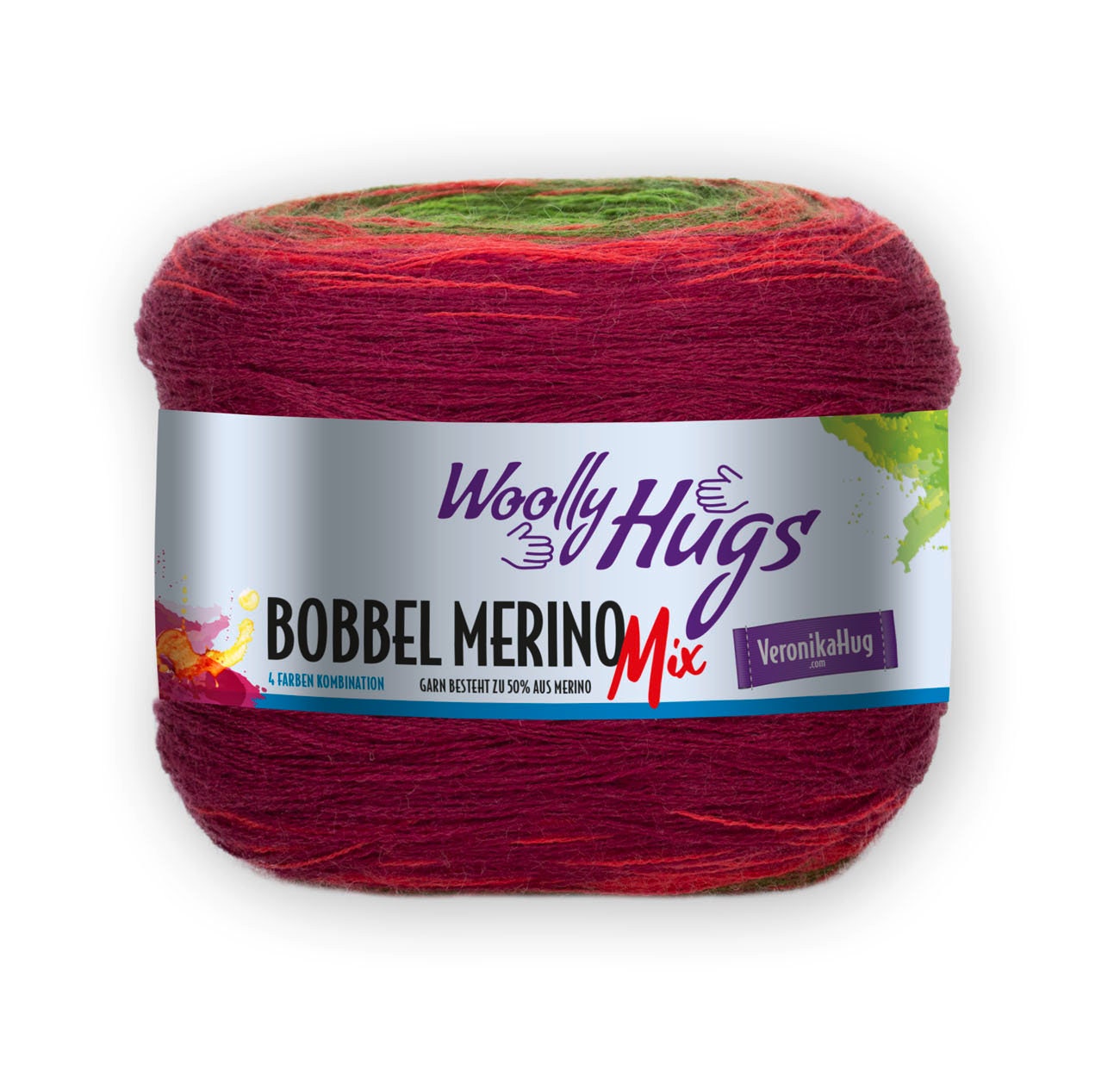 WOOLLY HUGS Bobbel Merino Mix Farbe wählen Merino extrafine 700m/200g Farbverlauf