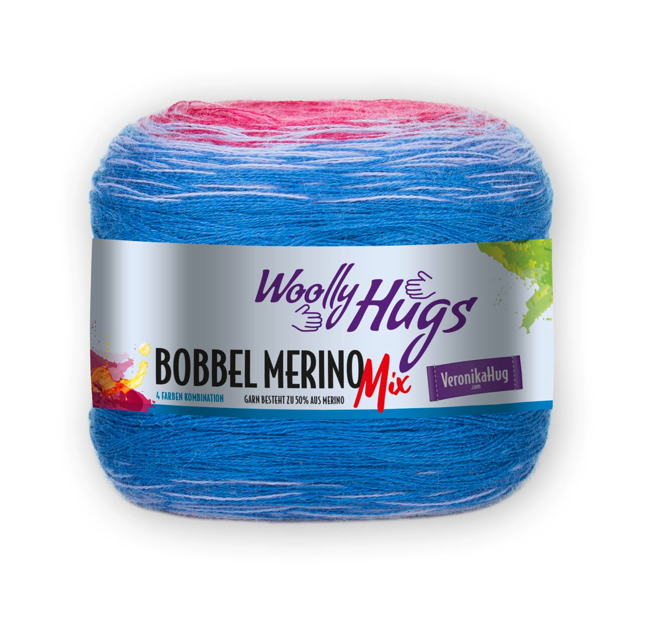 WOOLLY HUGS Bobbel Merino Mix Farbe wählen Merino extrafine 700m/200g Farbverlauf