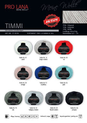 500g PRO LANA Timmi Schnellstrickgarn 50g/90m Wolle Polyacryl kuschelig warm