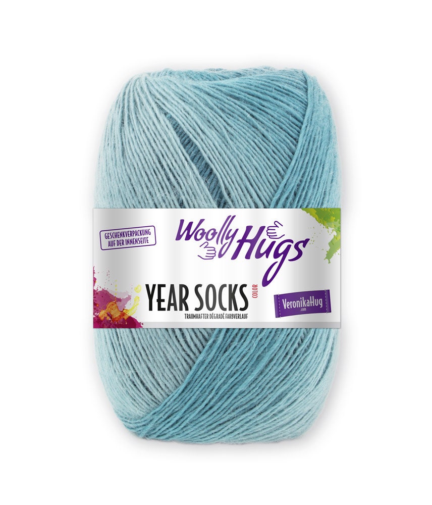 WOOLLY HUGS Year Socks 100g Degradé Schurwolle Farbverlaufsgarn Sockenwolle