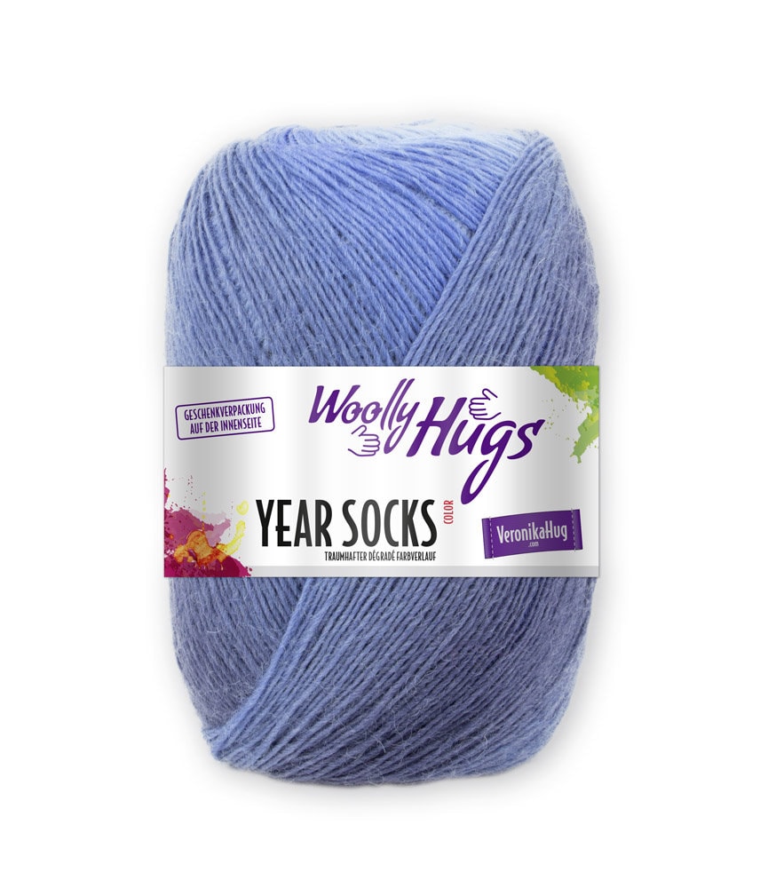WOOLLY HUGS Year Socks 100g Degradé Schurwolle Farbverlaufsgarn Sockenwolle