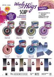 WOOLLY HUGS SCAP Veronika Hug 1 Knäuel 240g Schal + Mütze Merino Mulesingfrei Stricken Häkeln Wolle