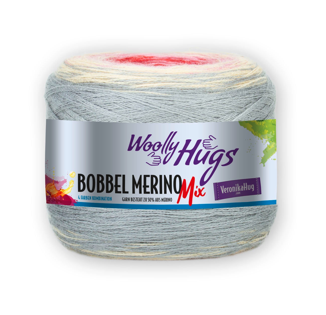 WOOLLY HUGS Bobbel Merino Mix Farbe wählen Merino extrafine 700m/200g Farbverlauf