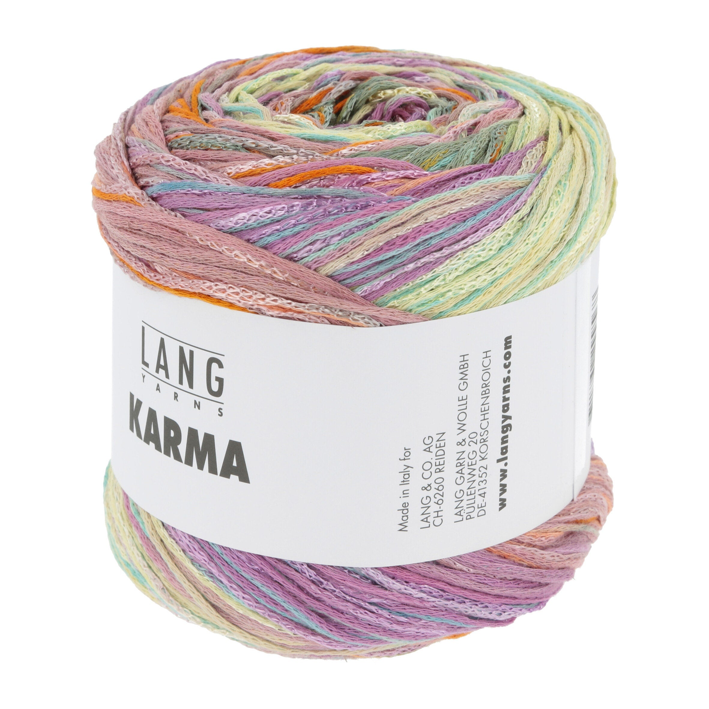 LANG YARNS Karma leichtes Sommergarn Baumwolle Viskose Polyacryl Leinen 100g/285m weich glänzend