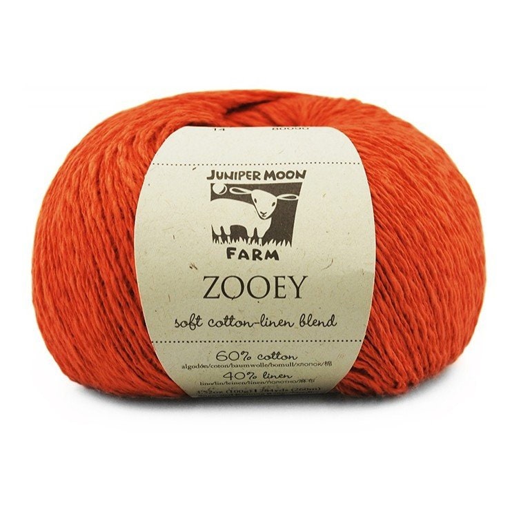 Juniper Moon Farm ZOOEY 100g/260m vegan Tierwohl Baumwolle Leinen edel