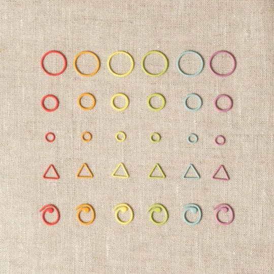 CocoKnits Maschenmarkierer gemischt rund triangle offen Metall Flight of Stich Markers Zubehör