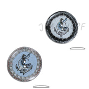 Jim Knopf Knopf aus recycelten Kronkorken Fischmotiv 31mm Metall 13471 Zubehör 13208