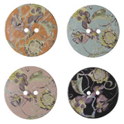 Jim Knopf Cocosknopf Flower Blumenmotiv 40mm Kokosholz 13634 Accessoire Zubehör