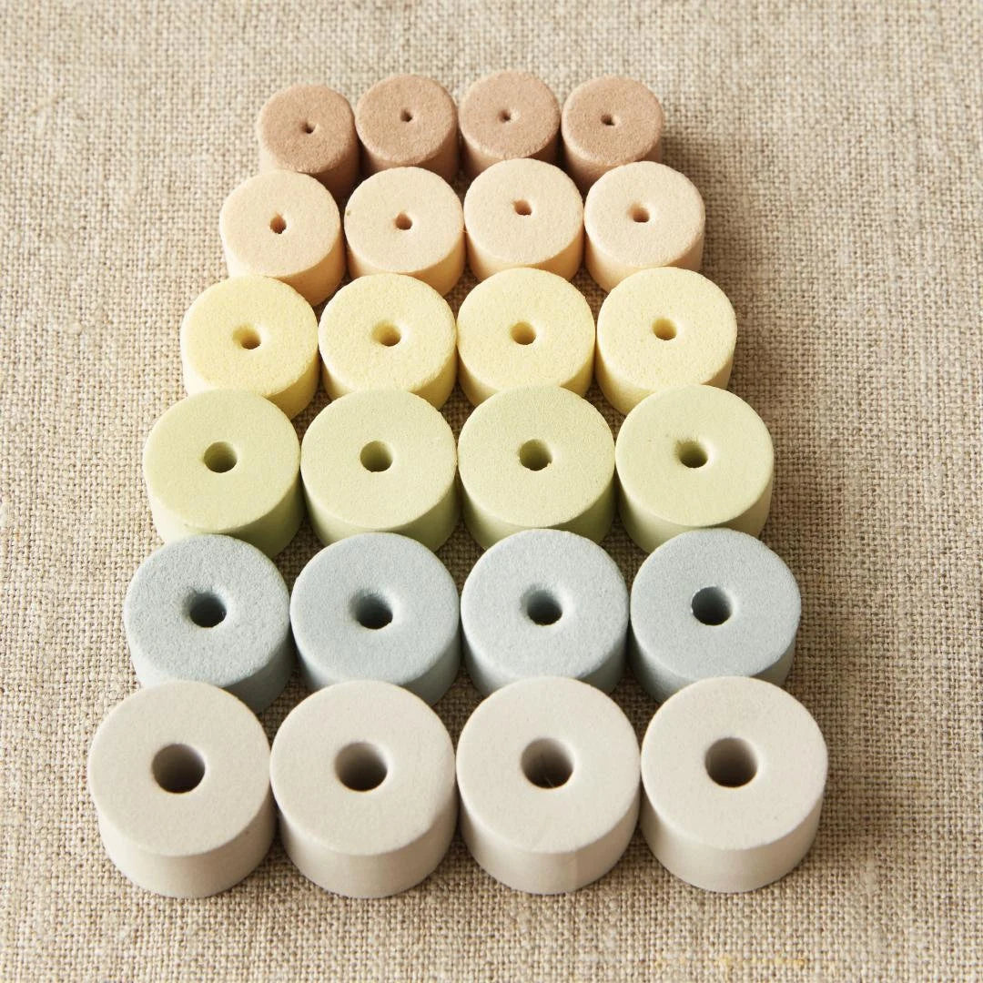 CocoKnits Maschenstopper Stitch Stoppers Natur Grau Bunt NS 2 - 10 mm
