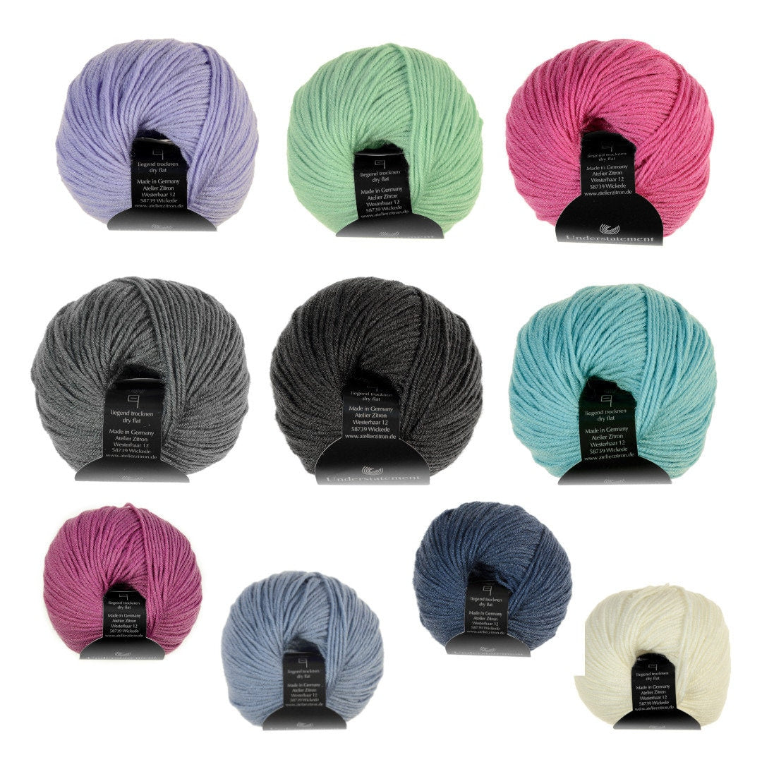 Atelier ZITRON Understatement 50g / 125m Knäuel Merino extrafine Seide Tencel weich kuschelig