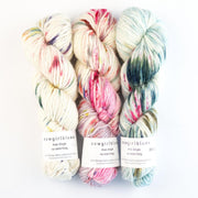 COWGIRL BLUES Aran Single Solids Handgefärbt LL 100 g / 120 m Schurwolle Mohair