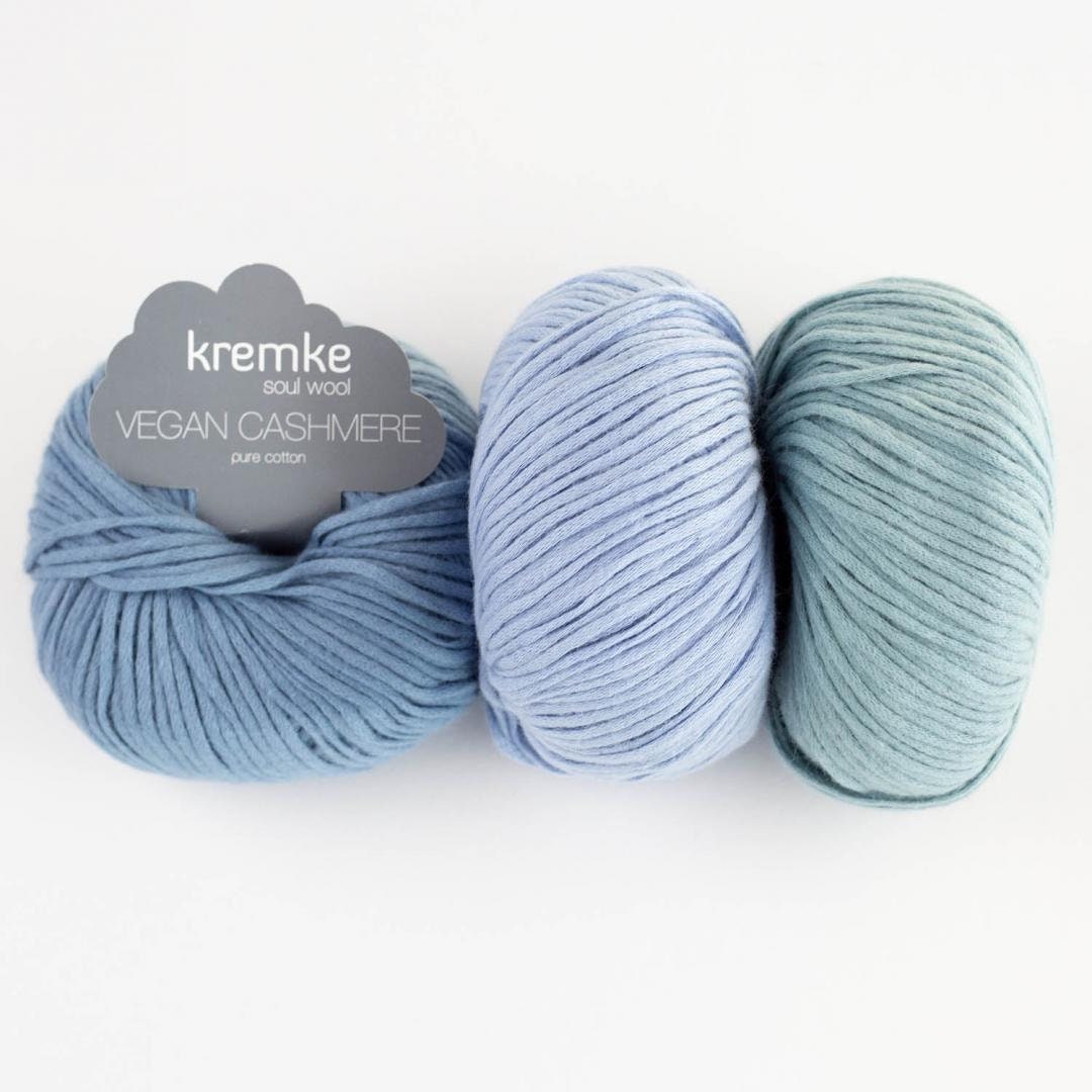 Kremke Soul Wool VEGAN CASHMERE reine Baumwolle 95m/50g weich flauschig veganes Kaschmir