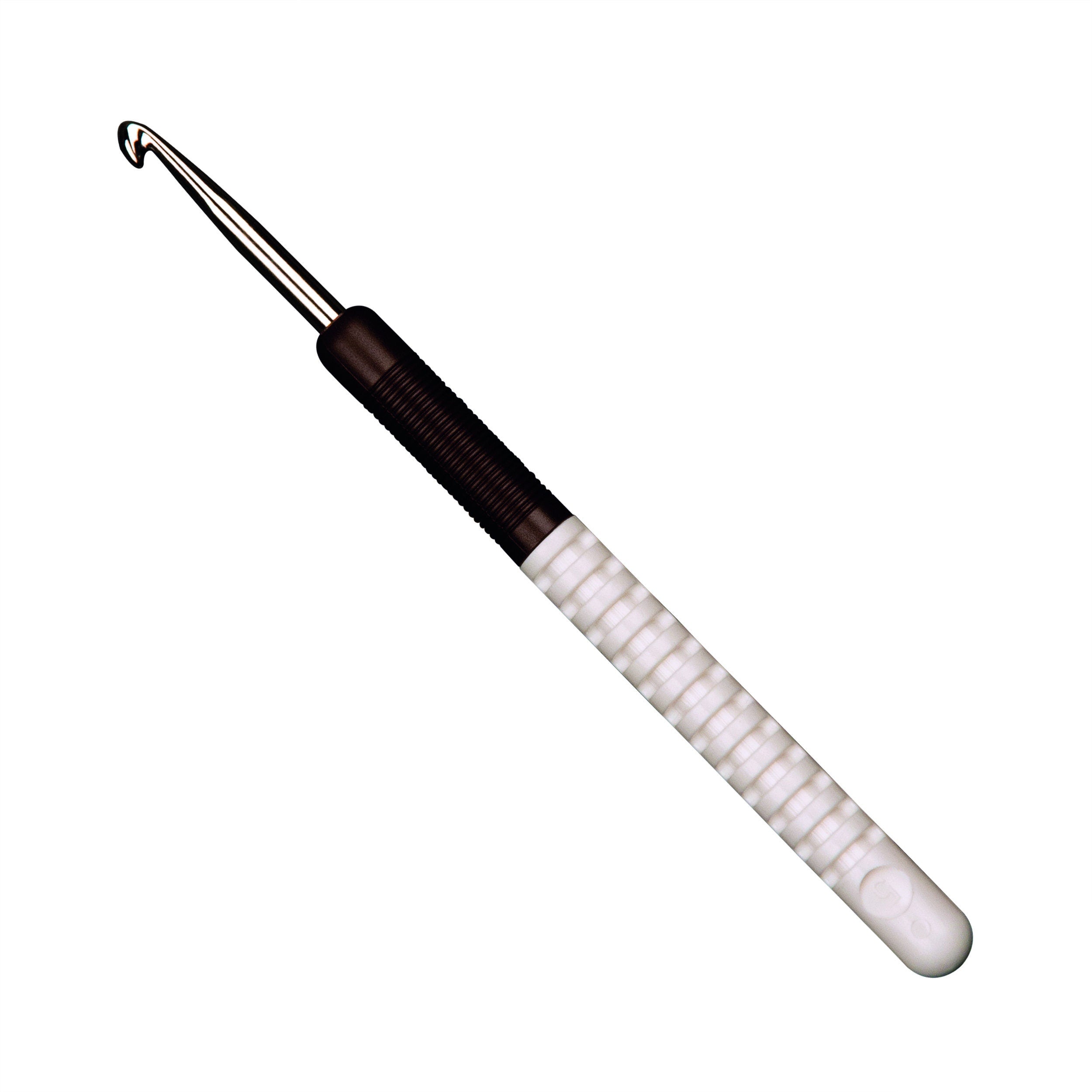 ADDI COLOUR Wollhäkelnadel aus Aluminium mit neuem verstärktem Griff Vorderteil drehbar  148-7