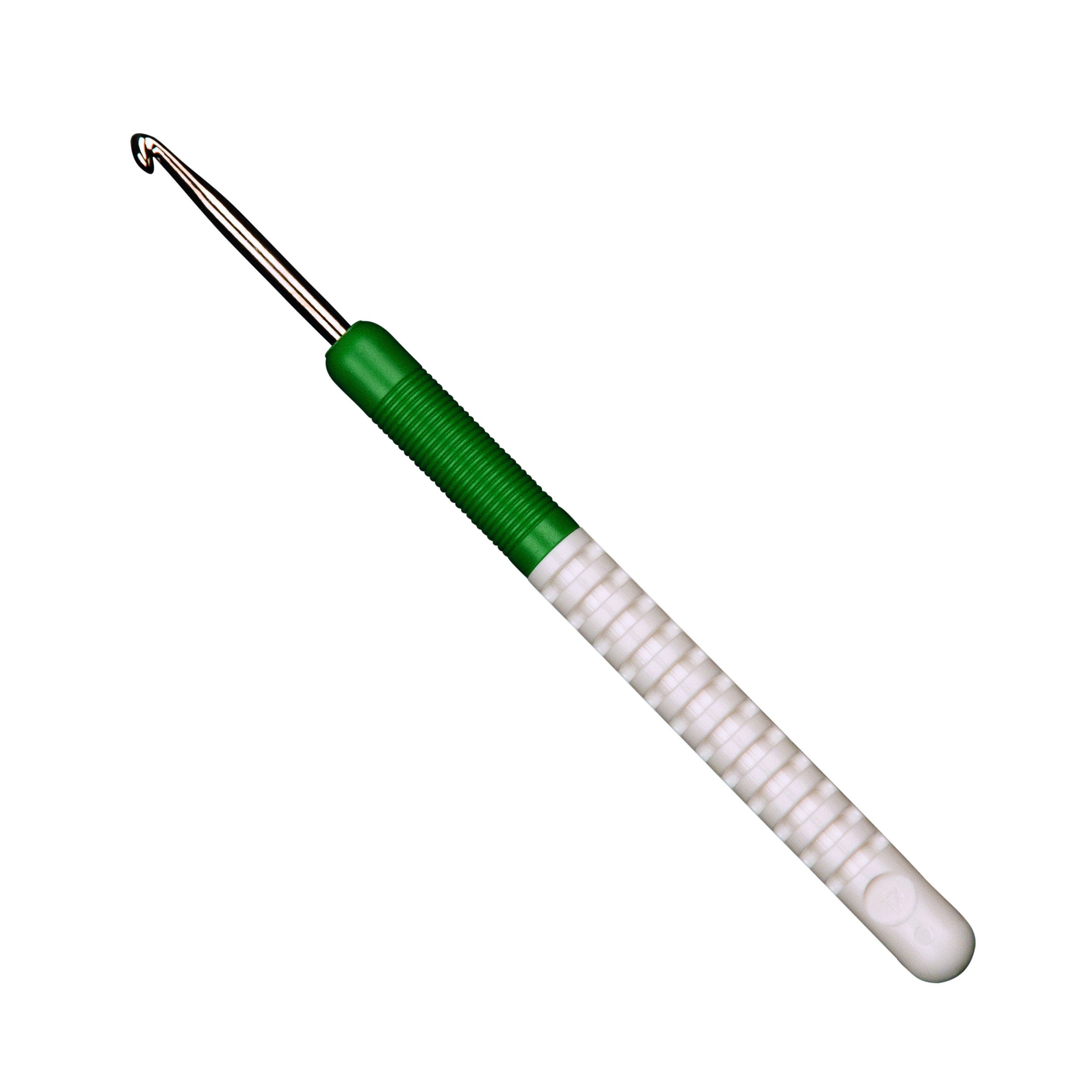 ADDI COLOUR Wollhäkelnadel aus Aluminium mit neuem verstärktem Griff Vorderteil drehbar  148-7