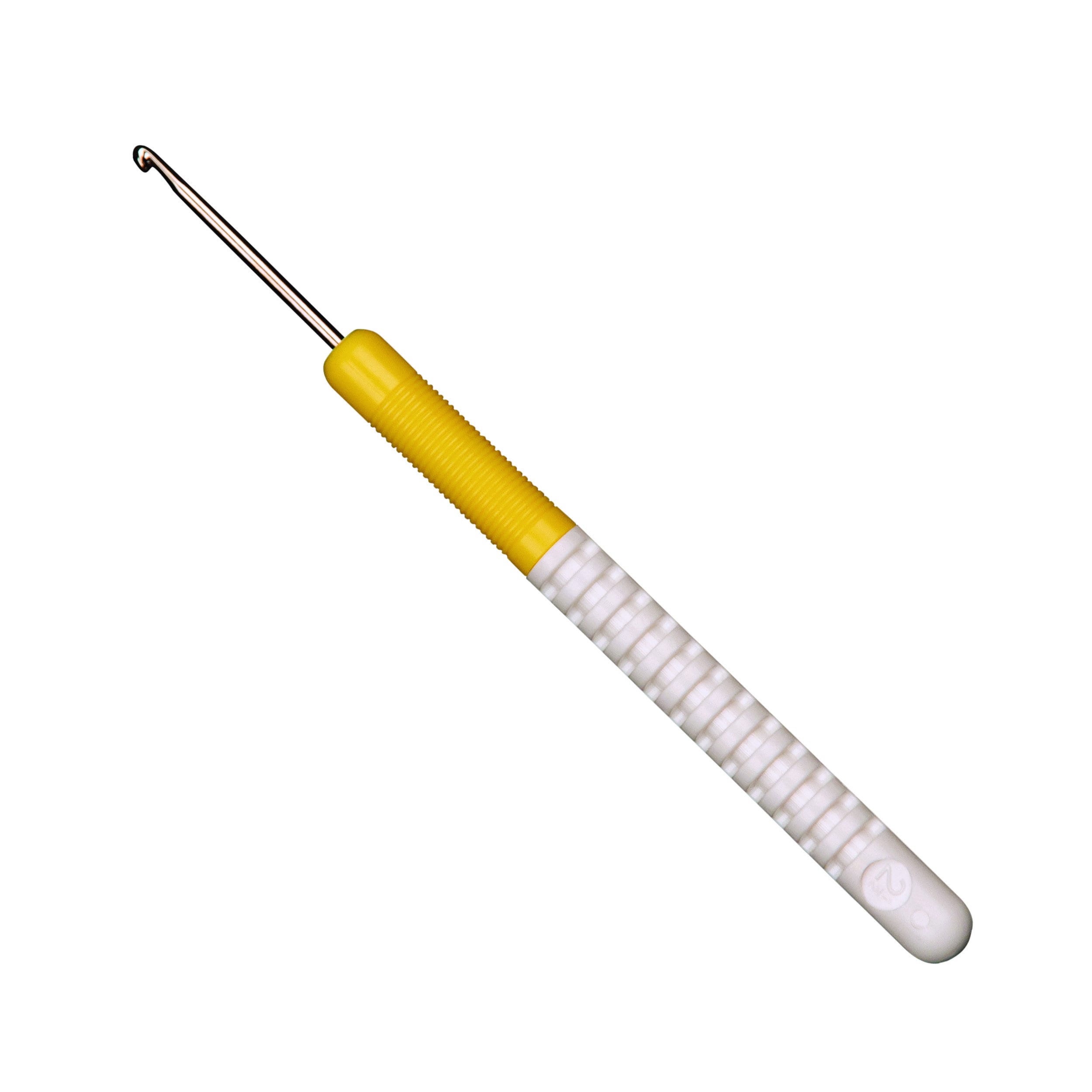 ADDI COLOUR Wollhäkelnadel aus Aluminium mit neuem verstärktem Griff Vorderteil drehbar  148-7