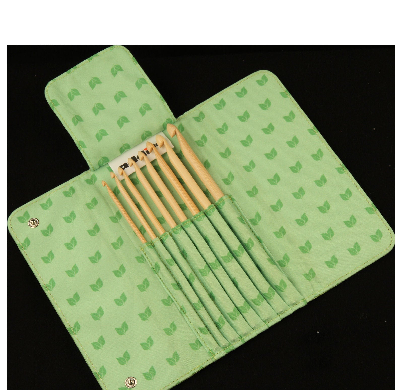 ADDI Click Bamboo Häkelnadel Etui Set 8 Bambus Häkelnadeln von 3,5 mm bis 8,00 mm 540-2