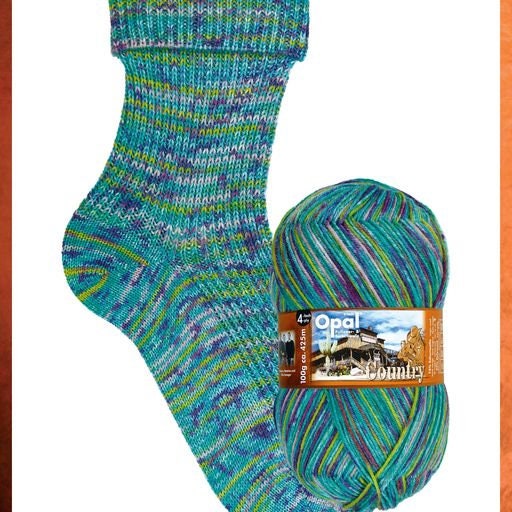 OPAL Sockenwolle 4-fach COUNTRY Schurwolle Polyamid Knäuel 100g/425m