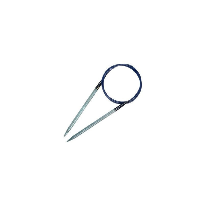 LYKKE Rundstricknadel INDIGO blau Länge 80 cm Birkenholz Stricken 32'' inch