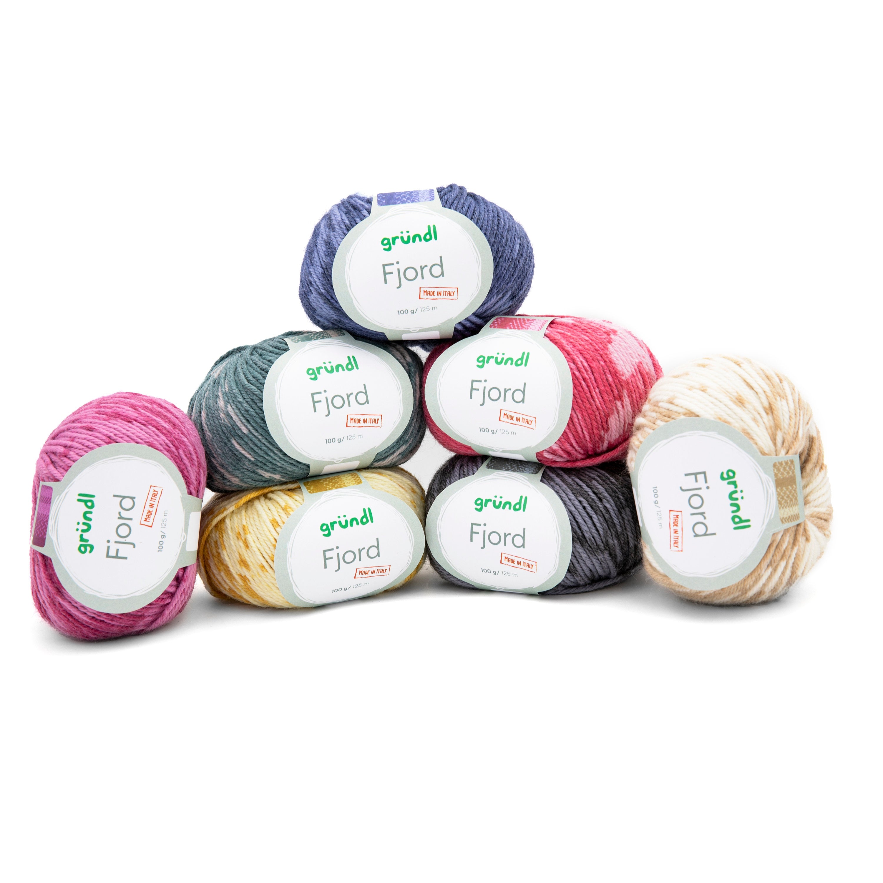 Gründl FJORD Norweger Muster 100g/125m Schurwolle Merino Polyacryl Schnellstrickgarn