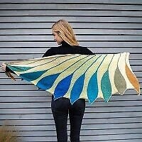 RELLANA Regenbogen Mirage 200g/800m Baumwolle Polyacryl Bobbel Farbverlaufsgarn