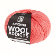 Lang Yarns HAPPINESS Wooladdicts 50g/135m Baumwolle weich grau lila blau rot koralle