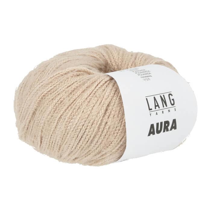 Lang Yarns AURA 50g/135m Baumwolle Polyamid weich grau natur blau gelb Pastellfarben