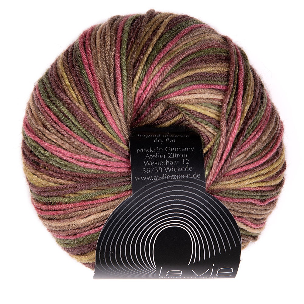 Atelier Zitron La Vie 50g/125m Schurwolle Merino extrafine Seide Tencel weich Farbverlauf mulesingfrei DK