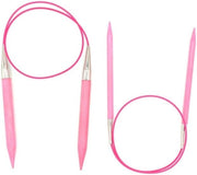 LYKKE Rundstricknadel BLUSH rosa Länge 40, 60, 80, 100 cm - Birkenholz 16" 24" 32'' 40" inch