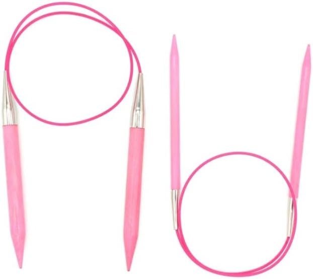 LYKKE Rundstricknadel BLUSH rosa Länge 40, 60, 80, 100 cm - Birkenholz 16" 24" 32'' 40" inch