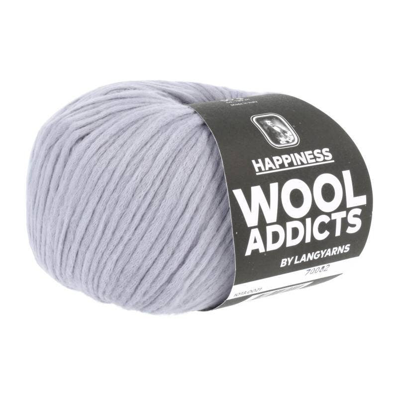 Lang Yarns HAPPINESS Wooladdicts 50g/135m Baumwolle weich grau lila blau rot koralle