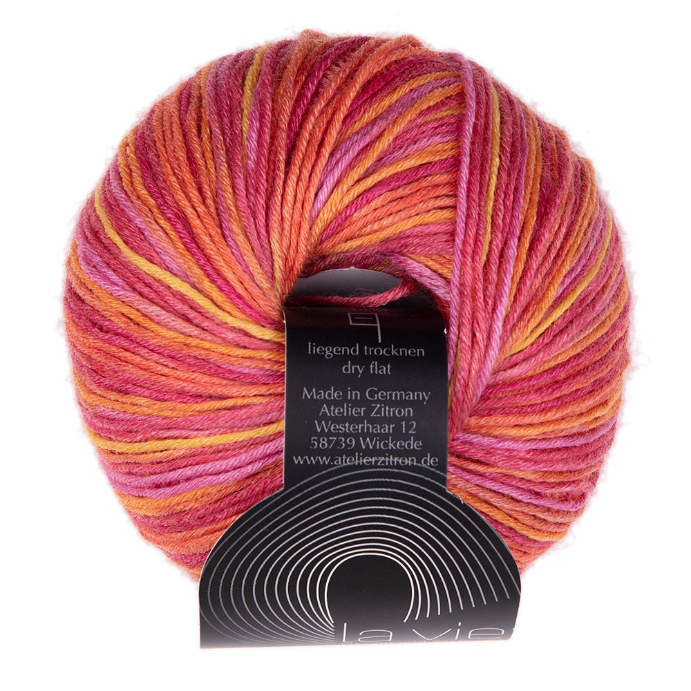 Atelier Zitron La Vie 50g/125m Schurwolle Merino extrafine Seide Tencel weich Farbverlauf mulesingfrei DK