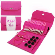 Lykke Rundstricknadel Set Blush pink 12 Nadelpaare, 13 cm Länge Birkenholz 3,5 - 12,0 mm Magenta