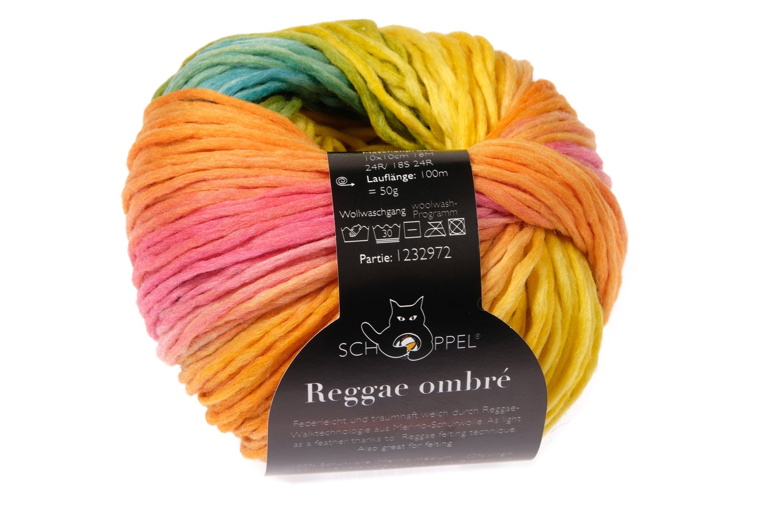 SCHOPPEL Reggae ombré 50g/100m Merino Farbverlauf Nadelstärke 5 -  6 mm weich