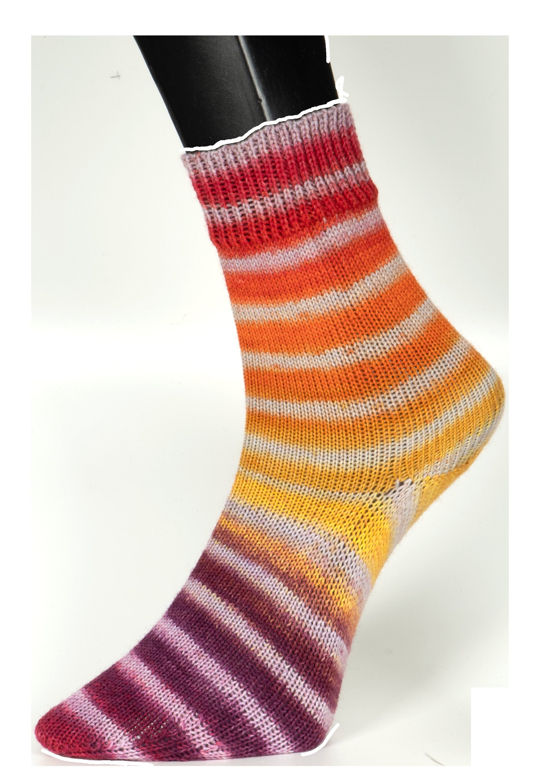 WOOLLY HUGS Paint Socks 100g/420m Farbverlaufsgarn Sockenwolle Schurwolle rot blau gelb orange grün regenbogen