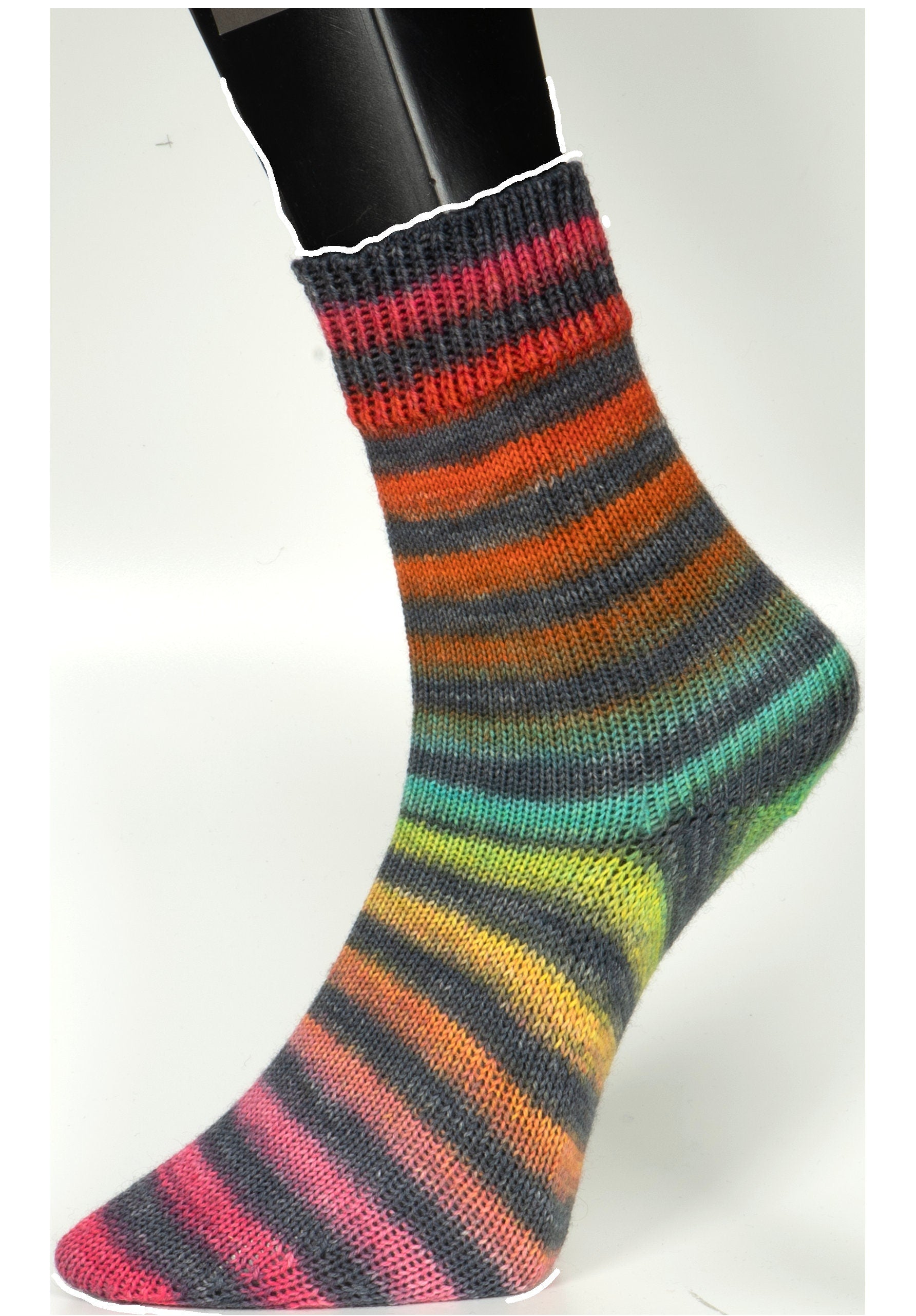 WOOLLY HUGS Paint Socks 100g/420m Farbverlaufsgarn Sockenwolle Schurwolle rot blau gelb orange grün regenbogen