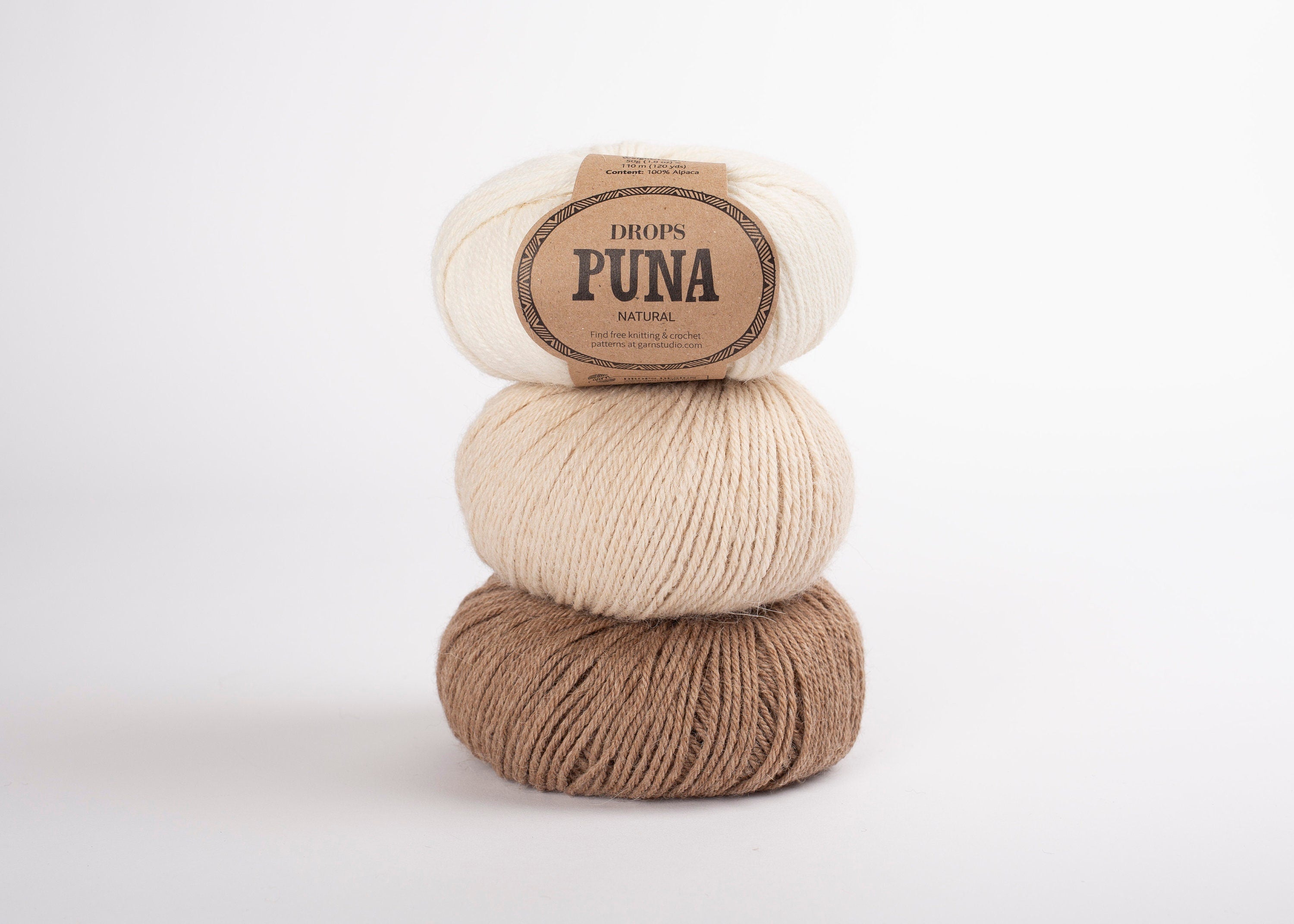 Drops PUNA NATURAL mix uni 50 g/110 m Alpaka - mulesingfrei DK 3 worted