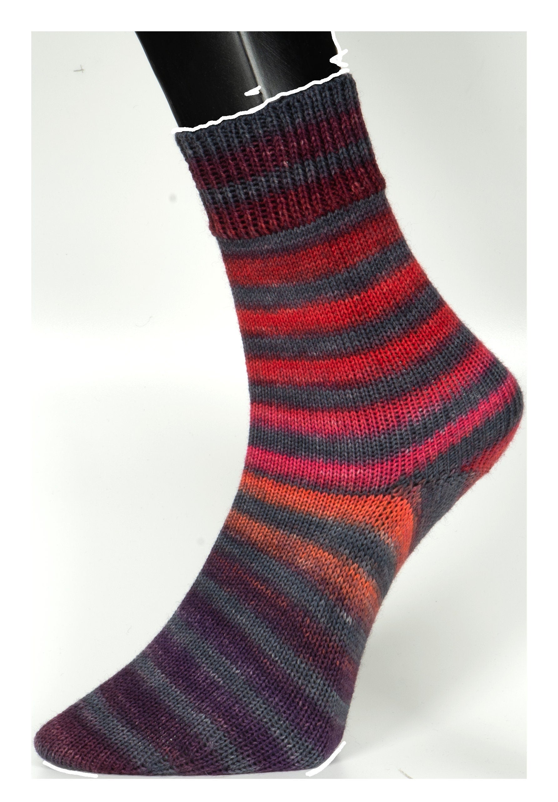 WOOLLY HUGS Paint Socks 100g/420m Farbverlaufsgarn Sockenwolle Schurwolle rot blau gelb orange grün regenbogen