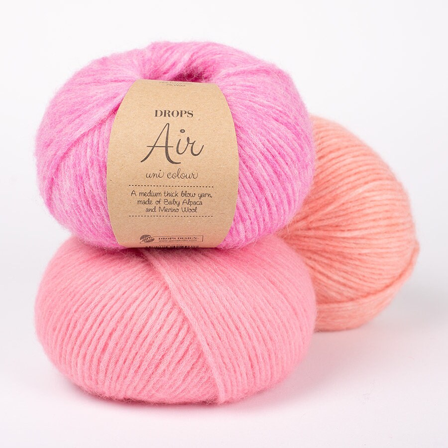 Drops AIR MIX 50g/150m Alpaka Wolle flauschig weich Stricken Häkeln mulesingfrei DK