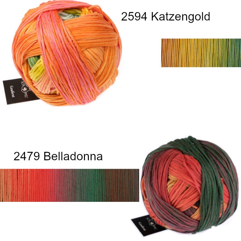 SCHOPPEL Gradient Schurwolle Merino Lauflänge 100g/260m  NS 3,5-4,5mm  Farbverlaufsgarn weich