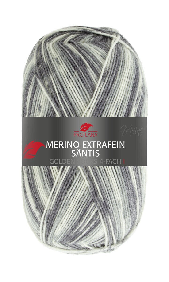 Pro Lana Golden Socks Schurwolle Merino extrafein Säntis 100g/420m 4-fädig Sockenwolle 4-fach