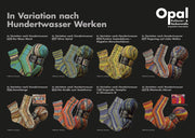 OPAL Sockenwolle 4-fach HUNDERTWASSER Schurwolle 100g/425m Socken bunt Muster