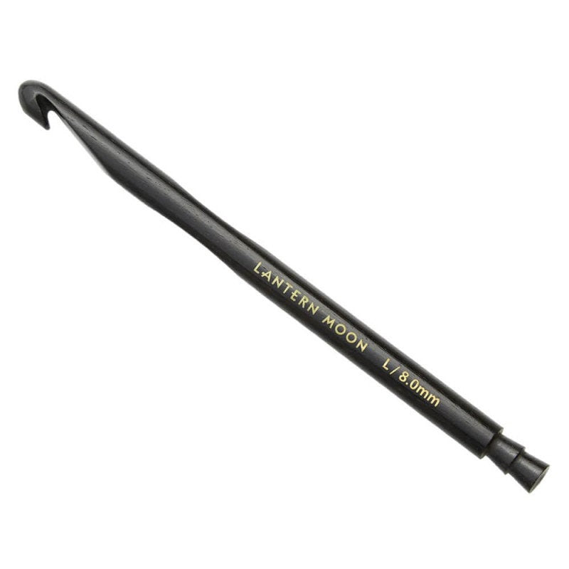 LANTERN MOON Häkelnadel Set RADIANCE 4,00 - 8,00 mm Ebenholz edel hochwertig Knit Pro