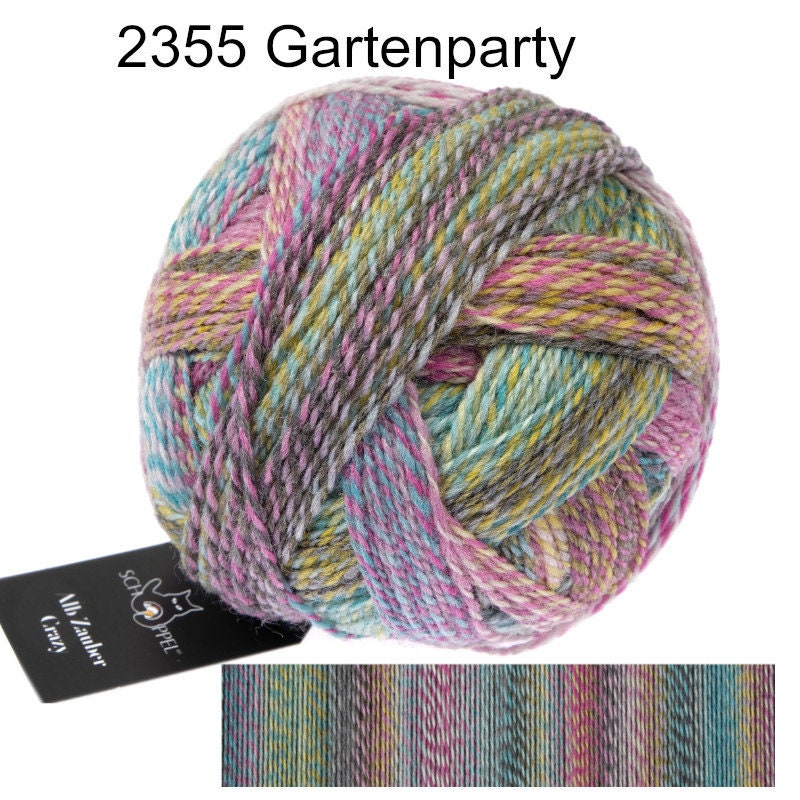 SCHOPPEL Alb Zauber Crazy Schurwolle  100g/400m Polyamid biologisch abbaubar Farbverlaufsgarn