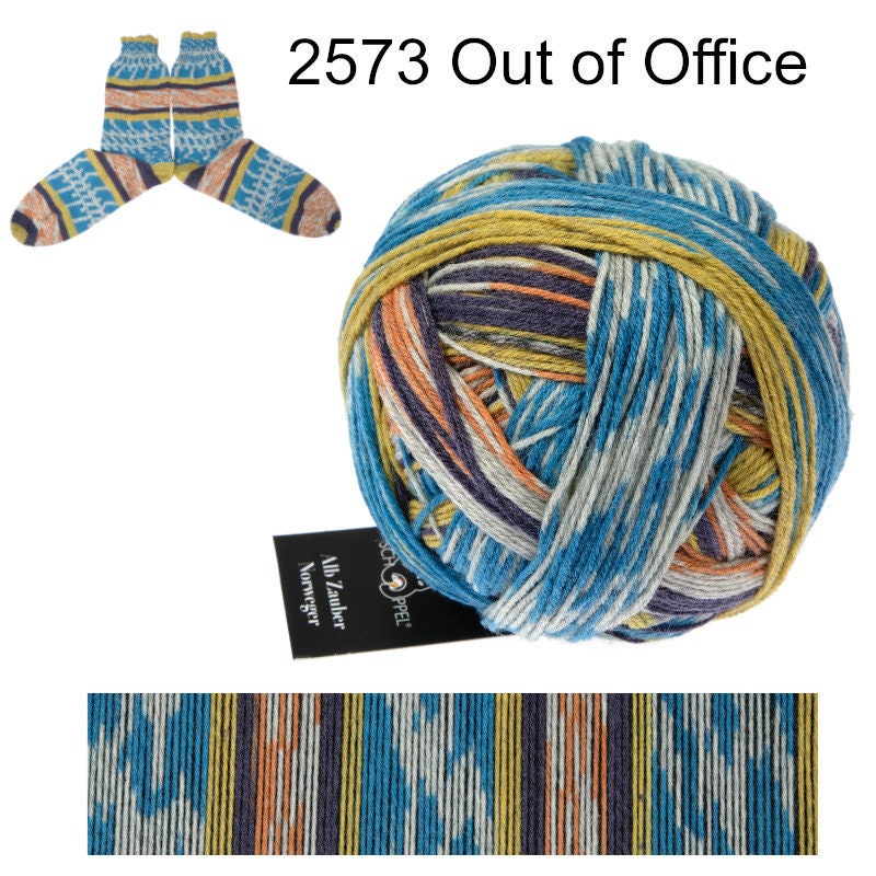 SCHOPPEL Alb Zauber Norweger Schurwolle 100g/400m Farbverlaufsgarn Socken