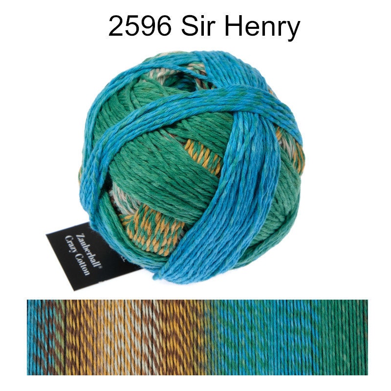 SCHOPPEL Zauberball Crazy Cotton 100g/210m Baumwolle NS 3 - 4 mm Farbverlaufsgarn