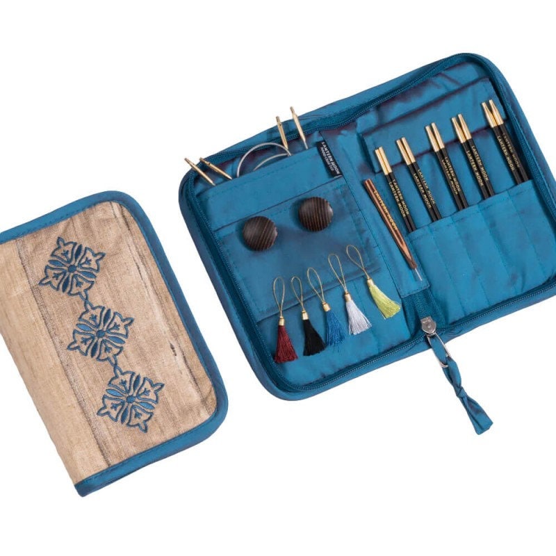 LANTERN MOON 13 cm CHARM Strick Set 5 Paar austauschbare Nadelspitzen Ebenholz 3,00 - 5,00 mm 5 inch