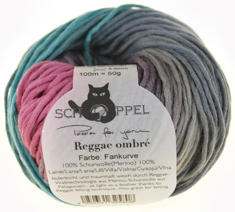 SCHOPPEL Reggae ombré 50g/100m Merino Farbverlauf Nadelstärke 5 -  6 mm weich