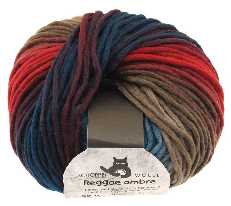 SCHOPPEL Reggae ombré 50g/100m Merino Farbverlauf Nadelstärke 5 -  6 mm weich